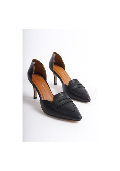 Mubiano Hakiki Deri Collection Kadın Topuklu Stiletto & Ayakkabı Siyah -mcalm132-s Siyah