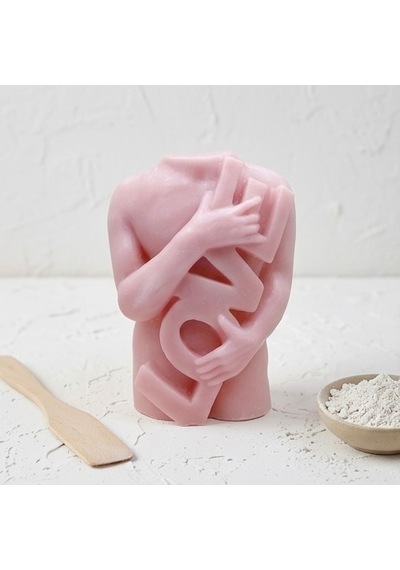 Dekoratif Love Heykel Silikon Kalıp 9,7x3,8 Cm