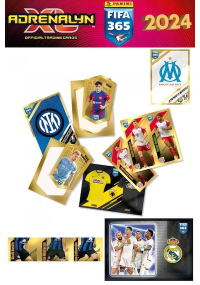 Panini Fifa 365 2024 Futbolcu Stickers Kartları - 12 Paket 60 Stickers