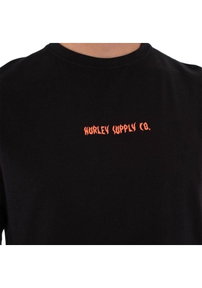 Hurley Hurley Printing Press Zombies Erkek Siyah Tişört 001