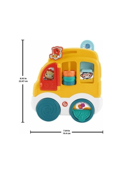 Fisher Price Hayvanlarla Tanışalım Eğitici Oyuncak Araba, 6 Ay+