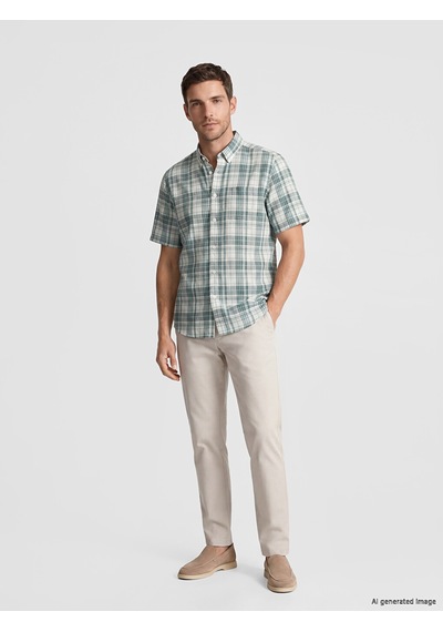 Lcwaıkıkı Classic Yeşil Regular Fit Ekose Poplin Erkek Gömlek Lcwaıkıkı Classic Yeşil Regular Fit Ekose Poplin Erkek Gömlek