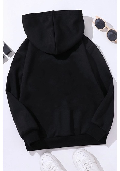 Uyguntarz Çocuk Usual Suspect Baskılı Sweatshirt Siyah