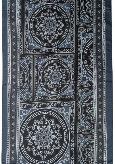 Mim Eşarp Ecenur Soft Pamuk Retro Şal Füme