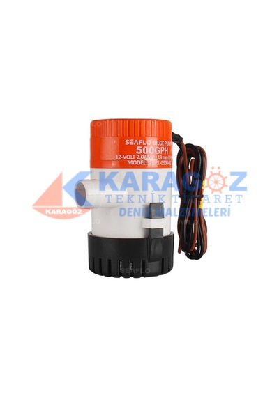 SEAFLO SİNTİNE POMPASI 500GPH 12V 1.6A ÇIKIŞ:19MM