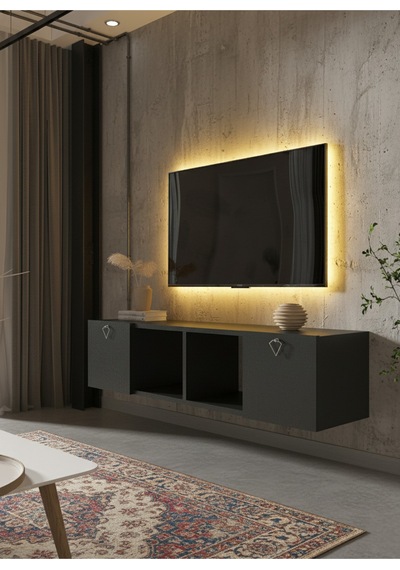 Resital Tv Ünitesi S1243-4 Antrasit Antrasit
