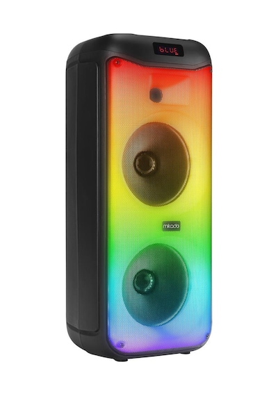 Mikado Md-40bt 40w Bt, Tws Destekli Rgb Işıklı Kablosuz Mikrofonlu Toplantı-parti Kule Hoparlör