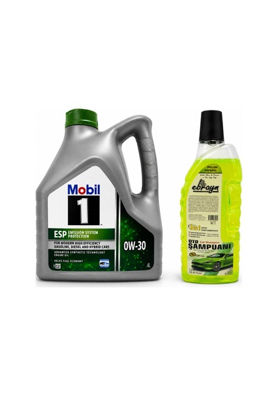 Mobil 1 Esp 0w-30 Tam Sentetik Motor Yağı 4 L + Oto Şampuan 1000 ML