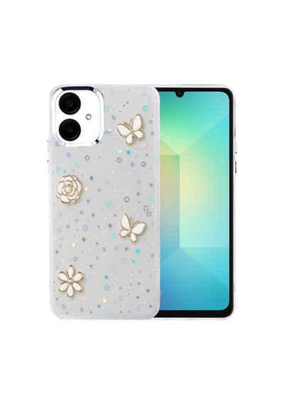 Samsung Galaxy A06 Uyumlu Fiyonk Desenli Kapak - Desen 10