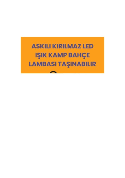 Çok Yönlü Asma Kancalı Kamp Işığı 83893785