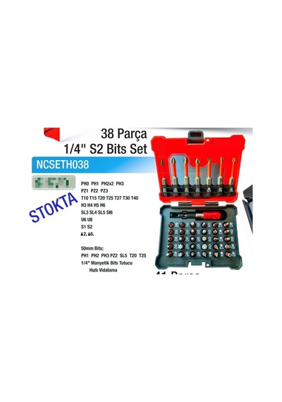 Nt Bits Uç Seti S2 38 Parça Ncseth038