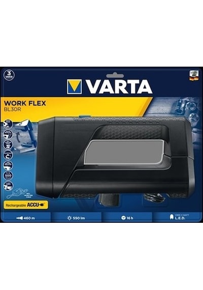 Varta BL30R 550 Lümen 5W Ledli Şarjlı Fener Siyah