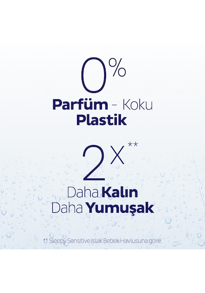 Sleepy AquaCare H2O Yenidoğan Islak Bebek Havlusu 12x50