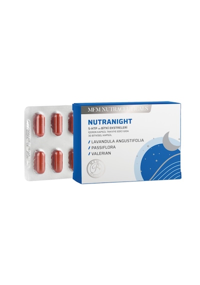 Mfm Nutranight 5-htp Ve Bitki Ekstreleri İçeren 30 Bitkisel Kapsül