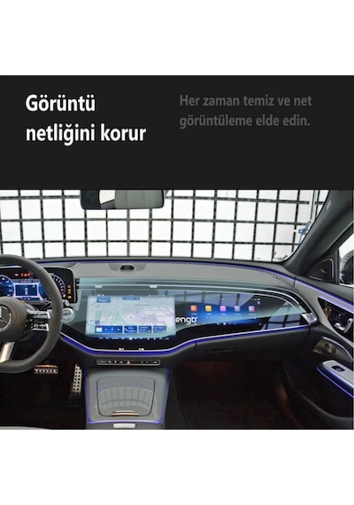 Mercedes E180 Ekran Koruyucu Multimedya + Yolcu Ekranı W214