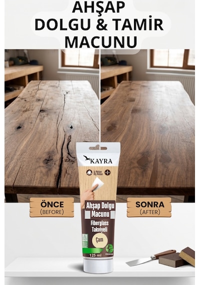 Çam Renk Ahşap Tamir Macunu 125 Ml Mobilya Masa Dolap Sehpa Çizik Çatlak Giderici Parke Çatlak Dolgusu Parke Çizik Tamiri Lamine Parke Ve Ahşap Yüzeyler İçin Onarıcı Macun Tahta Tamirat Macunu Çam