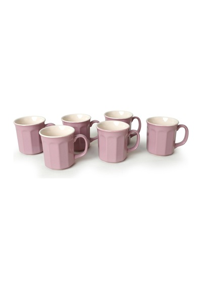 Keramika Violet/krem Herakles Kupa 9 Cm 6 Adet 451/030