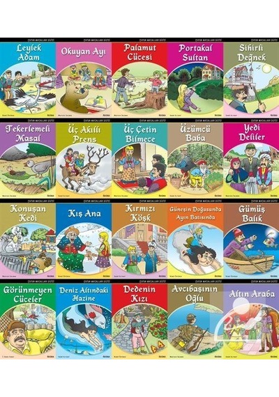 Çocuk Masalları - 2. ve 3. Sınıflar için 20 Kitap Takım / Mu...