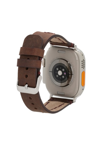 Bloomstrap Avilla Coffee Hakiki Deri Apple Uyumlu  Watch Kayışı-44/45/46/49mm