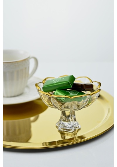 Ayaklı Lotus Sunumluk 6 Lı Gold