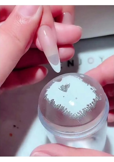 Tırnak Oje Süs Aparatı Damgası French Nail Stamper