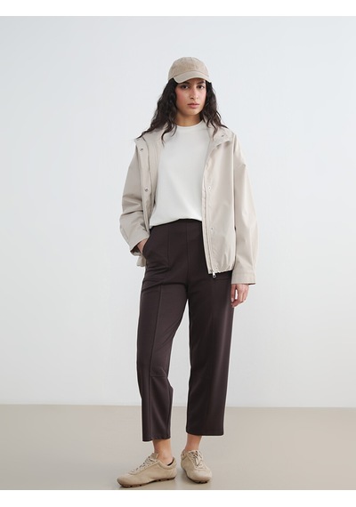 Lcw Modest Kahverengi Beli Lastikli Soft Touch Kadın Eşofman Altı