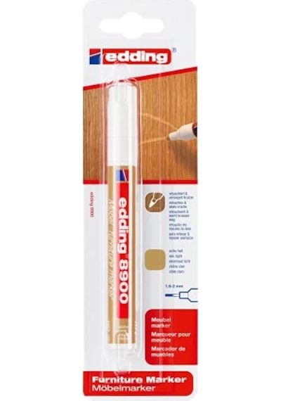 Edding 4-8900-1-4616 Mobilya Kalemi 8900 Dıy, 1.5-2 Mm, Açık Meşe Abanoz - Beyaz
