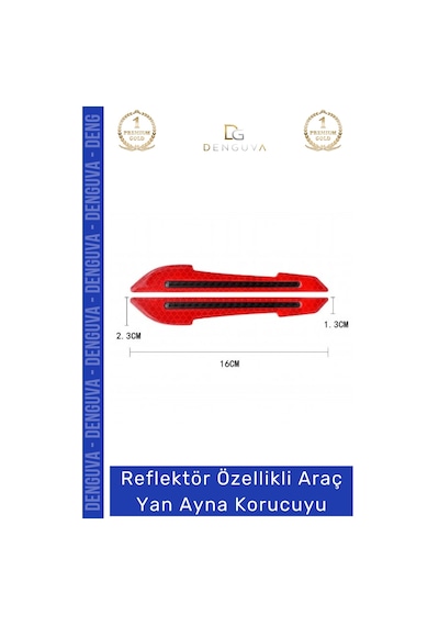 Aynakoruyucu Reflektörlü Yan Ayna Güvenlik Şeridi Darbe Emici Otomobil Dış Ayna Araba Aynası Koruyu