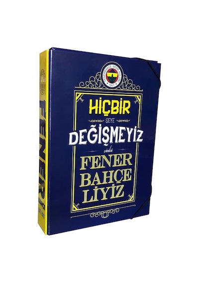 Fenerbahçe Kutu Klasör Lastikli Öğrenci Klasörü