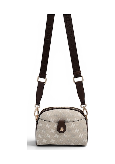 Silver Polo Sp1144 Kadın Çapraz Çanta Monogram Taş-kahve