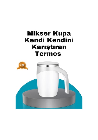 Mey İthalat Manyetik Otomatik Karıştırma Bardağı Şarjlı, Paslanmaz Ve Pratik Çok Renkli