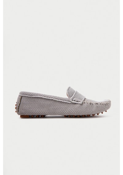 Mubiano Summer Kadın Triko Gri Babet & Loafer -mstb2020-gr Gri
