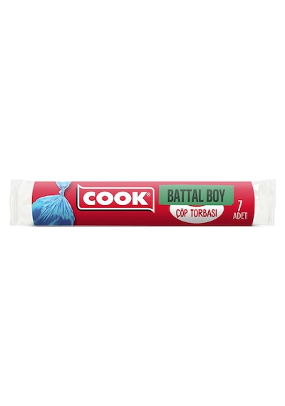 4 Adet Cook Çöp Torbası Battal Boy 7'li