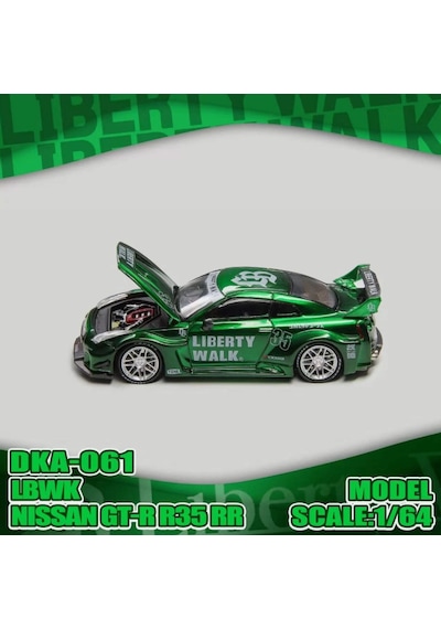 Demon King Auto Nissan Gtr R35 Rr Lbwk Green Livery Dka-061 1/64 Pleksi