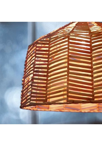 Ikea Kappeland Sarkıt Lamba Abajur Başlığı, Rattan, 45 Cm Çok Renkli