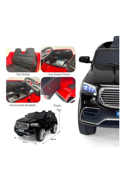 Admire 12v Uzaktan Kumandalı Suv Akülü Çocuk Arabası Siyah