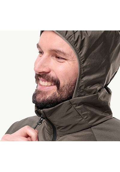 Jack Wolfskin Tasman Down Hybrid M Erkek Outdoor Montu 700 Dolgu Kaz Tüyü 1711411-5719 Kahverengi