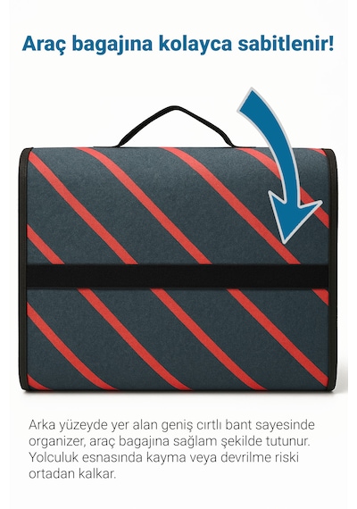 3 Adet Oto Bagaj Çantası Araba Bagaj Çantası Araç Içi Bagaj Organizer Oto Bagaj Düzenleyici 3 Adet Bagaj Çantası