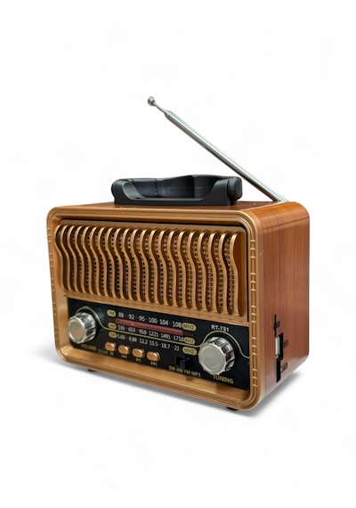 Rt-751 Nostalji Ahşap Görünüm Radyo, Trend Tasarım Nostalji Radyo