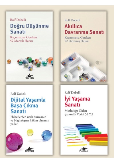 Pegasus Yayınları Rolf Dobelli Koleksiyonu 4 Kitap Takım Set
