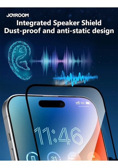 Joyroom Apple iPhone Uyumlu  15 Pro Max Eyecare Göz Yormayan Ekran Koruyucu
