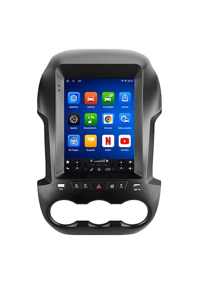 Ford Ranger 2012-2015 Tesla Android Multimedya Carplay Android Auto Navigasyon 8gb Ram 128gb 9.7''