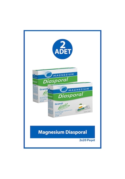 Magnesium Diasporal Direkt Granül 20 Poşet 2 Adet