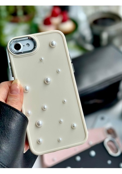 Iphone 7-8 - Se 2020 - Se 2022 Uyumlu Pearl 3d Oyuncak Tasarımlı Esnek Silikon Kılıf - Krempearl