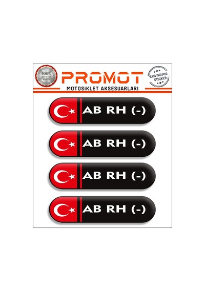 Kan Grubu 3d Sticker 4'lü Set 021 Diğer