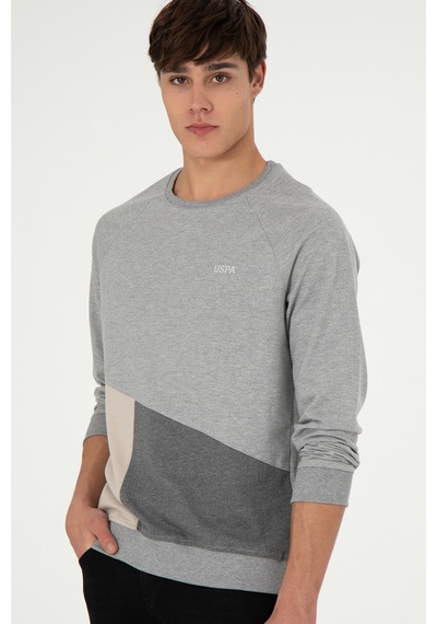 U.s. Polo Assn. Erkek Gri Melanj Sweatshirt 50293405-vr109 GRİ MELANJ Gri U.s. Polo Assn. Erkek Gri Melanj Sweatshirt 50293405-vr109 GRİ MELANJ Gri
