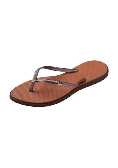 Havaianas Slim Point Dark Brown Kadın Terlik 35-36 Kahverengi