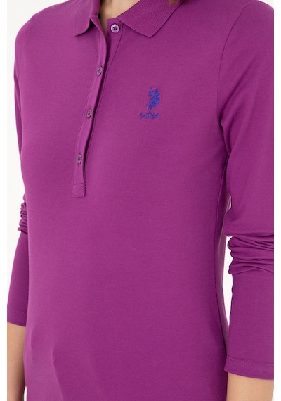 U.S. Polo Assn. Kadın Menekşe Basic Polo Yaka Sweatshirt 50289541-VR037