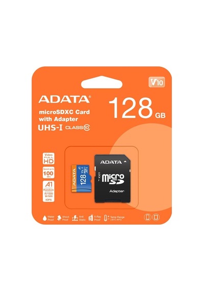 Adata 128gb Premier Microsdxc Card With Adapter Uhs-ı Class10 V10 Hafıza Kartı Kdo