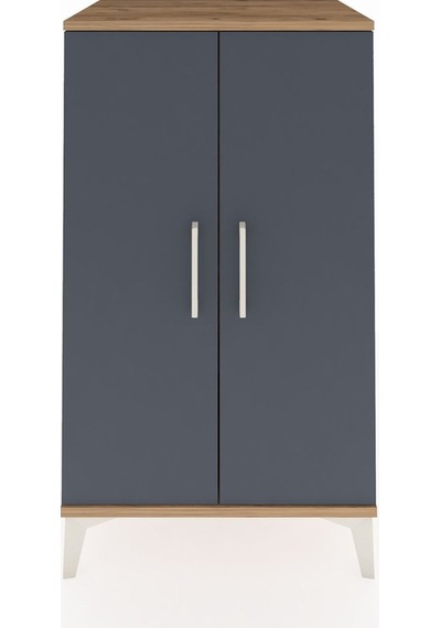 Hyperion Komodin 2 Kapaklı 60x44x106 Çam-antrasit Çam